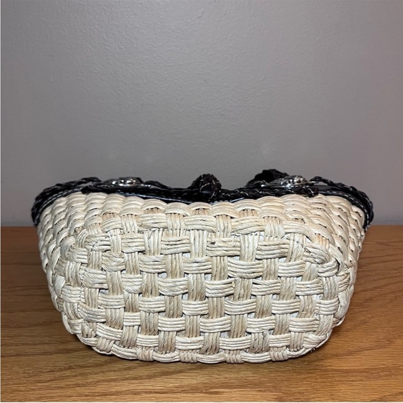 Brighton Candice Straw and Leather Shoulder Bag - Picture 2 of 12